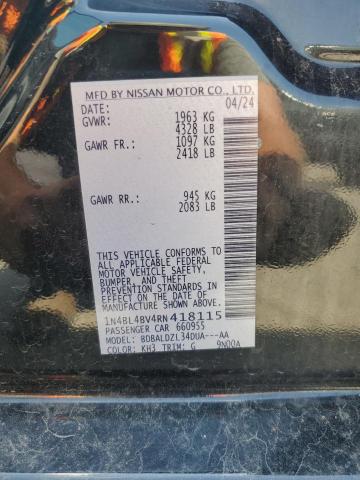 2024 NISSAN ALTIMA S 1N4BL4BV4RN418115