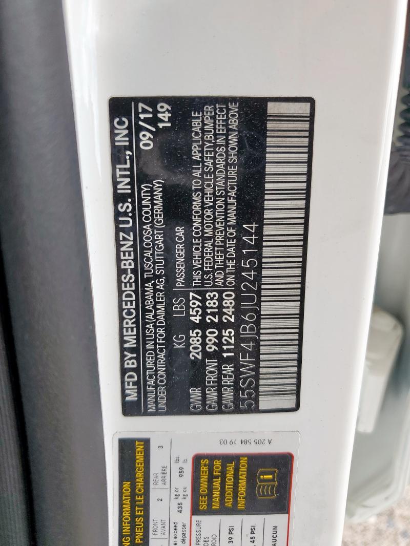 2018 MERCEDES-BENZ C 300 - 55SWF4JB6JU245144