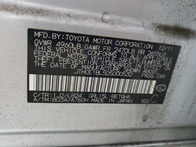 2013 LEXUS GS 350 - JTHCE1BL5D5000532