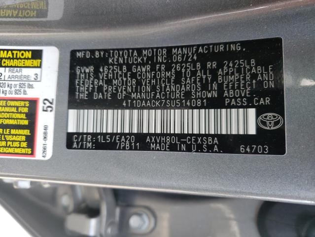 2025 TOYOTA CAMRY XSE - 4T1DAACK7SU514081