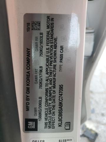 2019 CHEVROLET SPARK LS - KL8CB6SA8KC747095