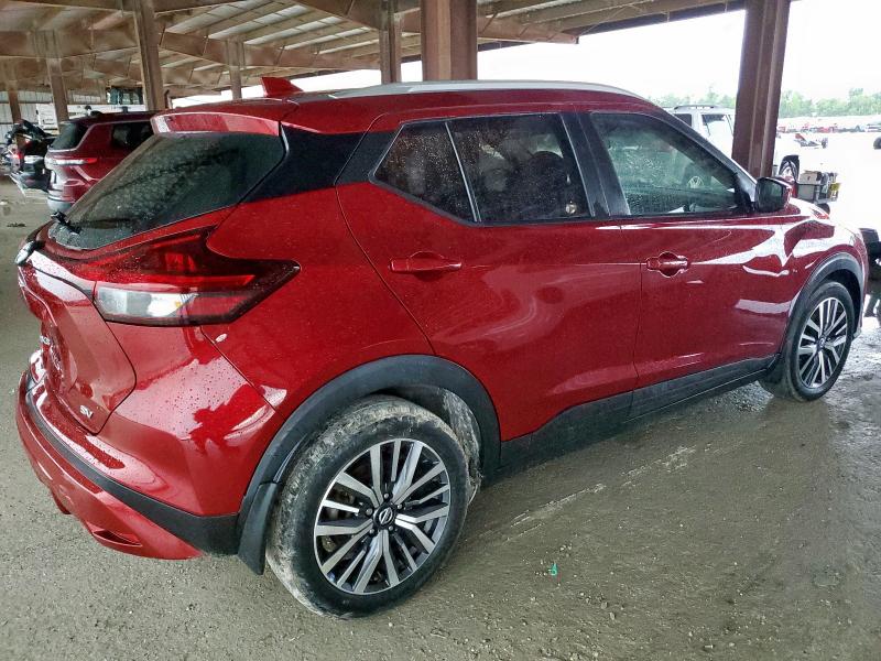 NISSAN KICKS SV 2021 maroon  gas 3N1CP5CV4ML543652 photo #4