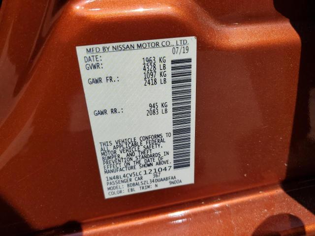 2020 NISSAN ALTIMA - 1N4BL4CV5LC121047