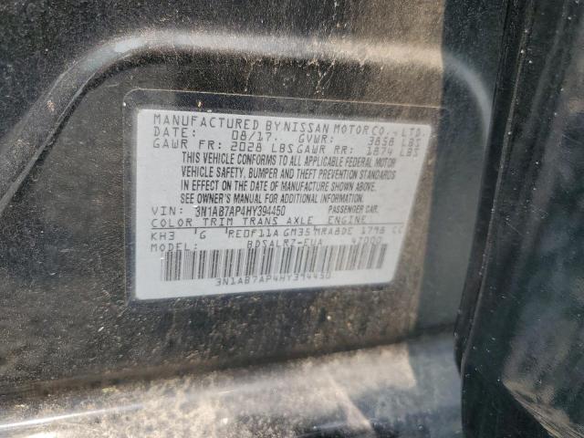 2017 NISSAN SENTRA S - 3N1AB7AP4HY394450