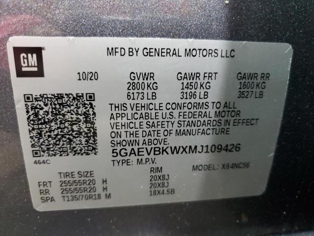 2021 BUICK ENCLAVE PR - 5GAEVBKWXMJ109426