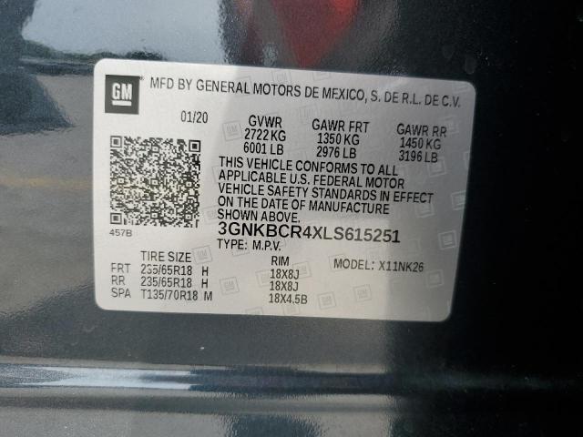 2020 CHEVROLET BLAZER 2LT - 3GNKBCR4XLS615251