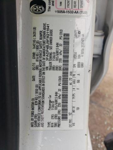 2015 FORD FIESTA SE - 3FADP4BJ9FM211641