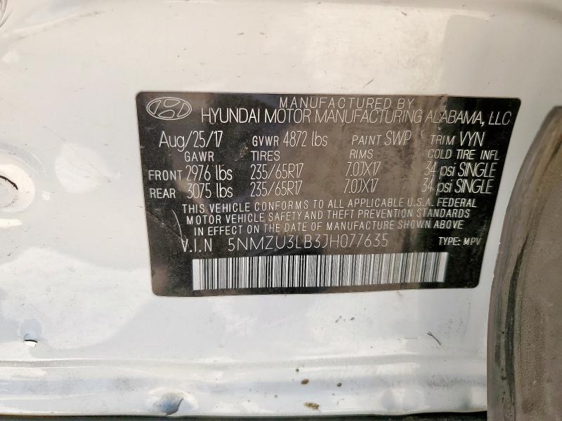 2018 HYUNDAI SANTA FE S - 5NMZU3LB3JH077635