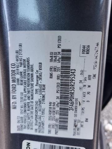 2013 FORD FUSION SE - 3FA6P0HR5DR295343