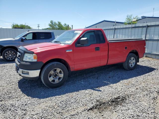 FORD F150 2005 red pickup gas 1FTRF12255KC49318 photo #1