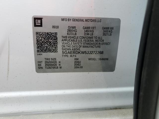 2018 BUICK ENCLAVE AV 5GAERDKW5JJ272268