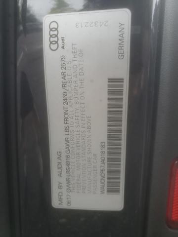 2018 AUDI A5 PRESTIG WAUCNCF57JA018183