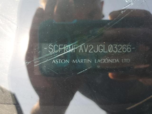 2018 ASTON MARTIN DB11 SCFRMFAV2JGL03266
