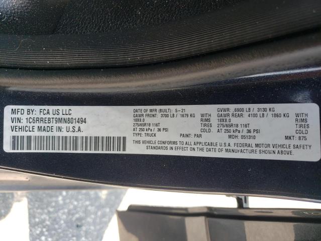 2021 RAM 1500 BIG H - 1C6RREBT9MN801494