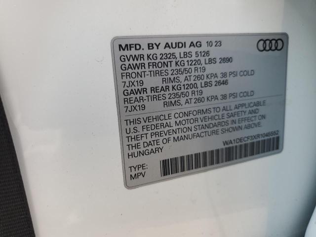 2024 AUDI Q3 PREMIUM WA1DECF3XR1045552