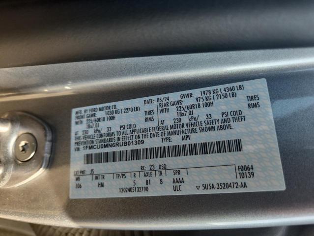 2024 FORD ESCAPE ST LINE 1FMCU0MN6RUB01309