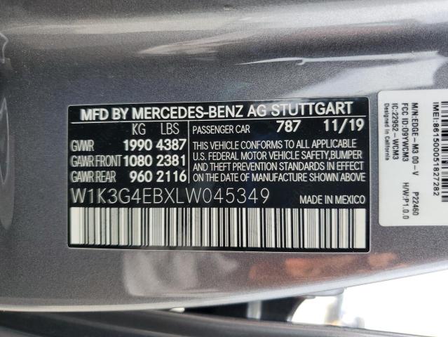 2020 MERCEDES-BENZ A 220 W1K3G4EBXLW045349