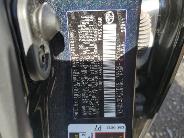 2016 TOYOTA CAMRY LE - 4T1BF1FK4GU563251