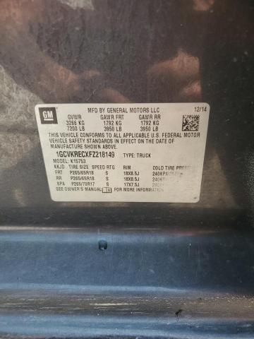 2015 CHEVROLET SILVERADO - 1GCVKRECXFZ218149