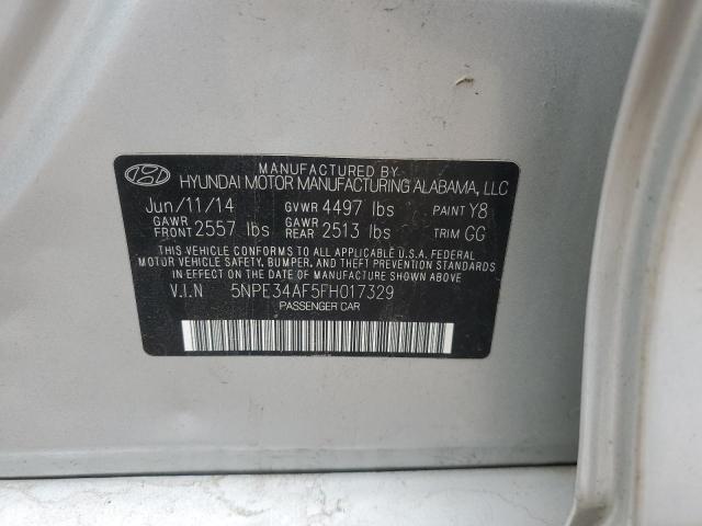 2015 HYUNDAI SONATA SPO - 5NPE34AF5FH017329