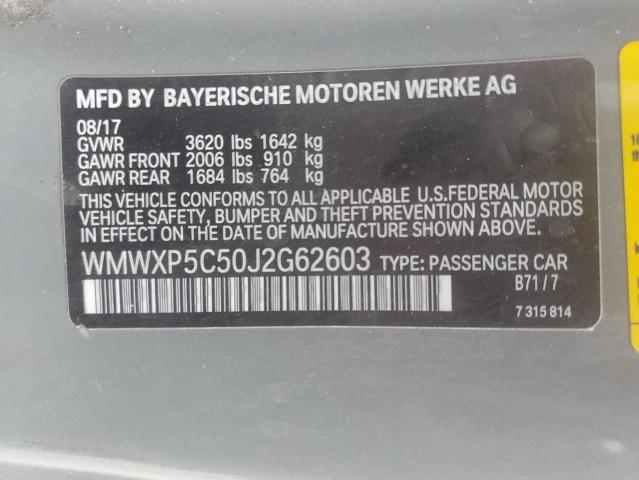 2018 MINI COOPER WMWXP5C50J2G62603