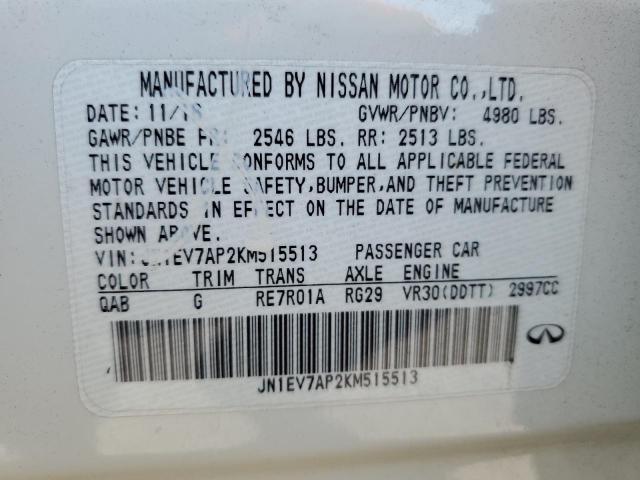2019 INFINITI Q50 LUXE - JN1EV7AP2KM515513