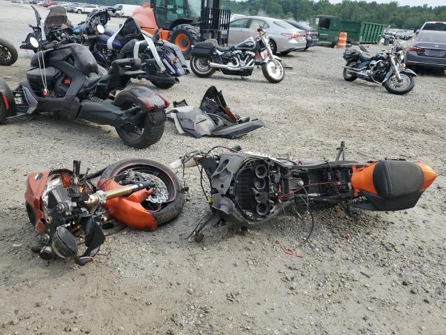 SUZUKI GSX-R600 2009 orange racer gas JS1GN7EA692105132 photo #4