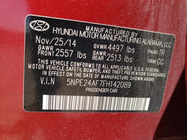 2015 HYUNDAI SONATA SE - 5NPE24AF7FH142089