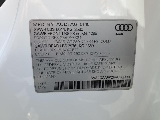 2015 AUDI SQ5 PREMIU - WA1CGAFP2FA090090