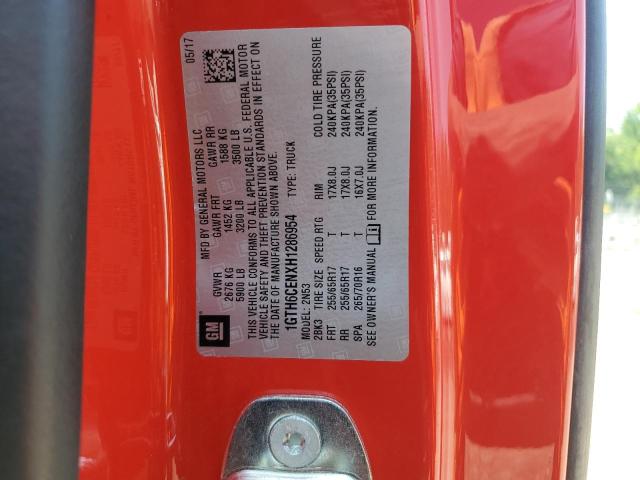 2017 GMC CANYON SLE 1GTH6CENXH1286954