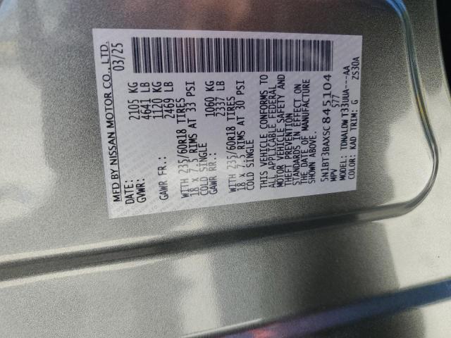 2025 NISSAN ROGUE SV 5N1BT3BAXSC845104