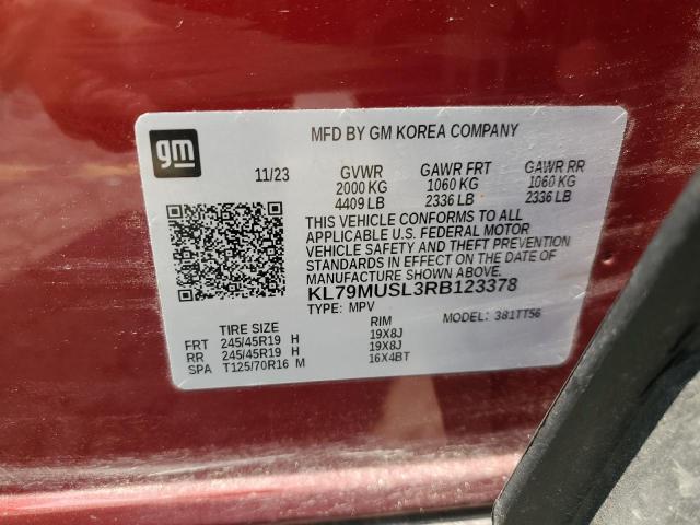 2024 CHEVROLET TRAILBLAZE KL79MUSL3RB123378