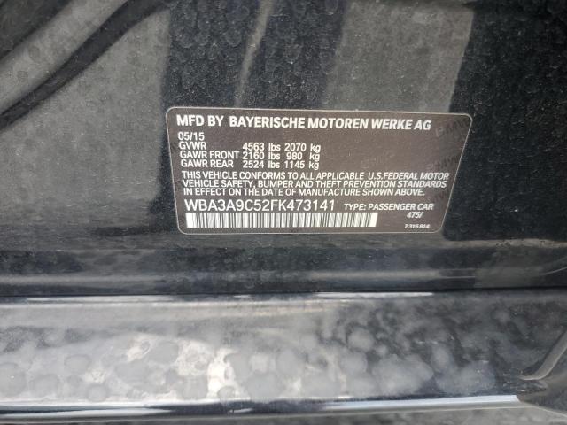 2015 BMW 335 I WBA3A9C52FK473141