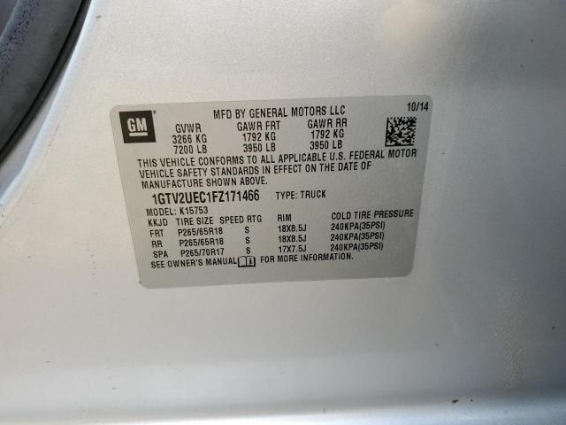 2015 GMC SIERRA K15 1GTV2UEC1FZ171466