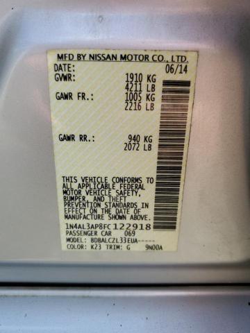 2015 NISSAN ALTIMA 2.5 - 1N4AL3AP8FC122918