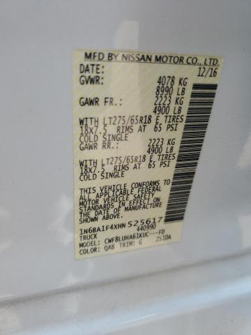 2017 NISSAN TITAN XD S - 1N6BA1F4XHN525617