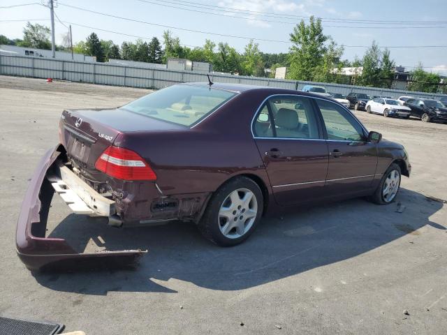 LEXUS LS 430 2004 maroon  gas JTHBN36F640163456 photo #4