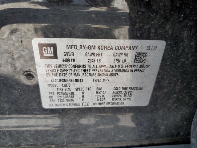 2022 BUICK ENCORE PRE KL4CJESM6NB540613