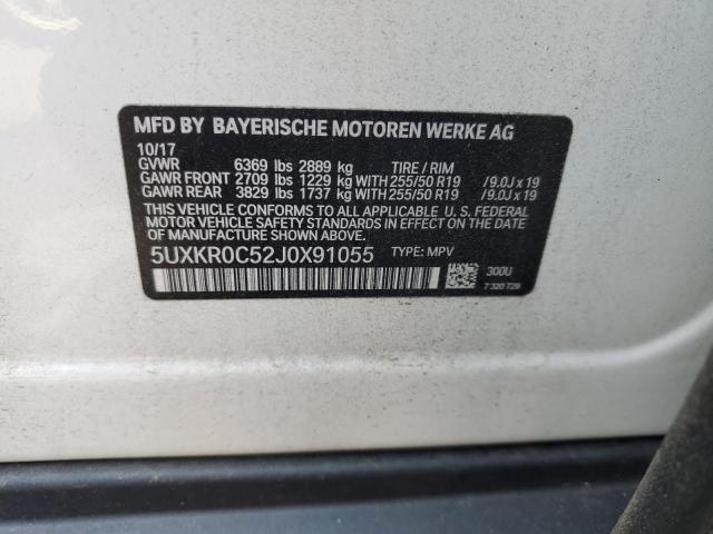 2018 BMW X5 XDRIVE3 5UXKR0C52J0X91055