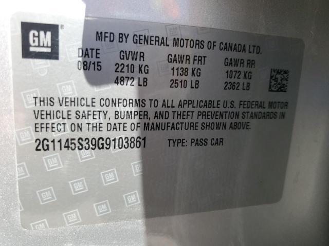 2016 CHEVROLET IMPALA LTZ #3274220013