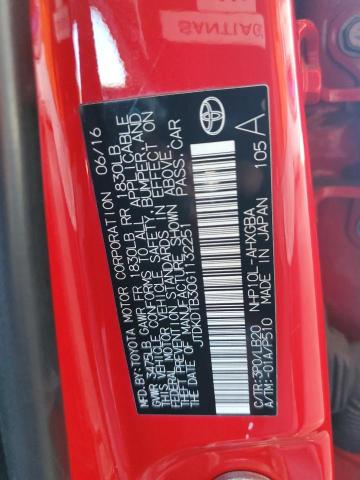 2016 TOYOTA PRIUS C JTDKDTB30G1132251