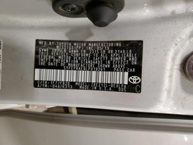 2020 TOYOTA COROLLA LE - 5YFEPRAE8LP019261