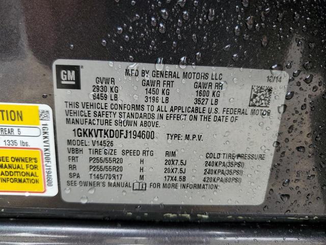 2015 GMC ACADIA DEN - 1GKKVTKD0FJ194600