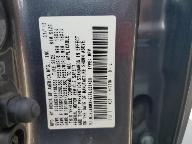 2015 HONDA CR-V TOURI 5J6RM3H97FL021400