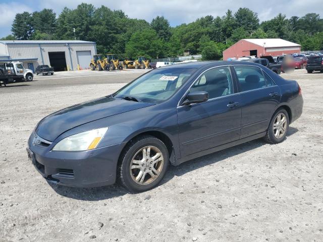 HONDA ACCORD EX 2007 gray sedan 4d gas 1HGCM56797A133395 photo #1