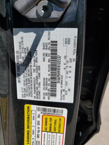 2015 FORD FUSION SE - 3FA6P0H94FR102537