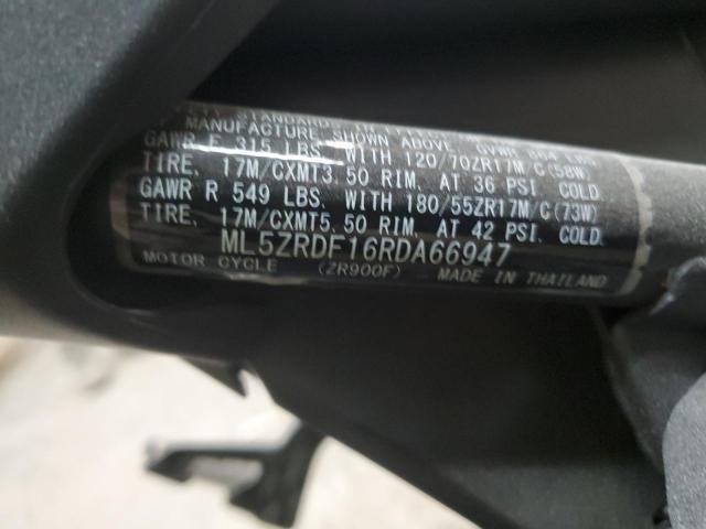 2024 KAWASAKI ZR900 F - ML5ZRDF16RDA66947