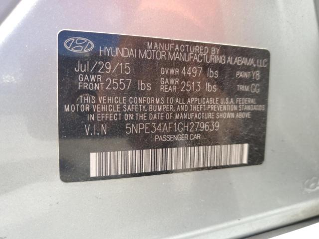 2016 HYUNDAI SONATA SPO 5NPE34AF1GH279639