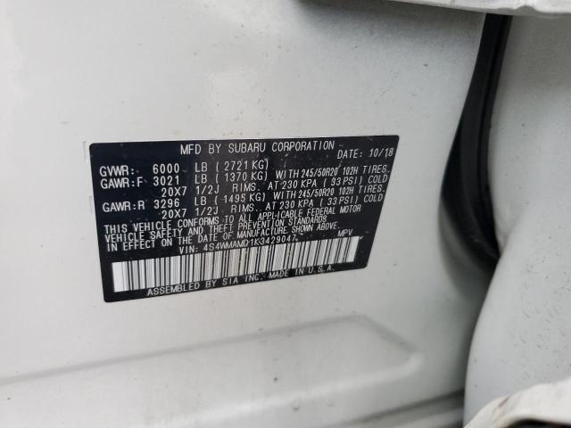 2019 SUBARU ASCENT LIM 4S4WMAMD1K3429047