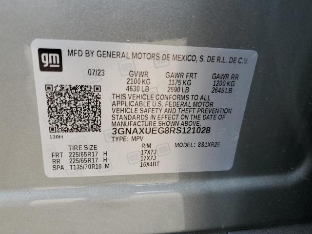 2024 CHEVROLET EQUINOX LT - 3GNAXUEG8RS121028